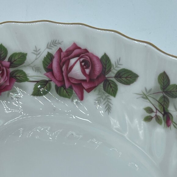 VTG Royal Adderley Bone China Miss Canada Rose Trinket Candy Dish Bowl 5.25" - Picture 5 of 6